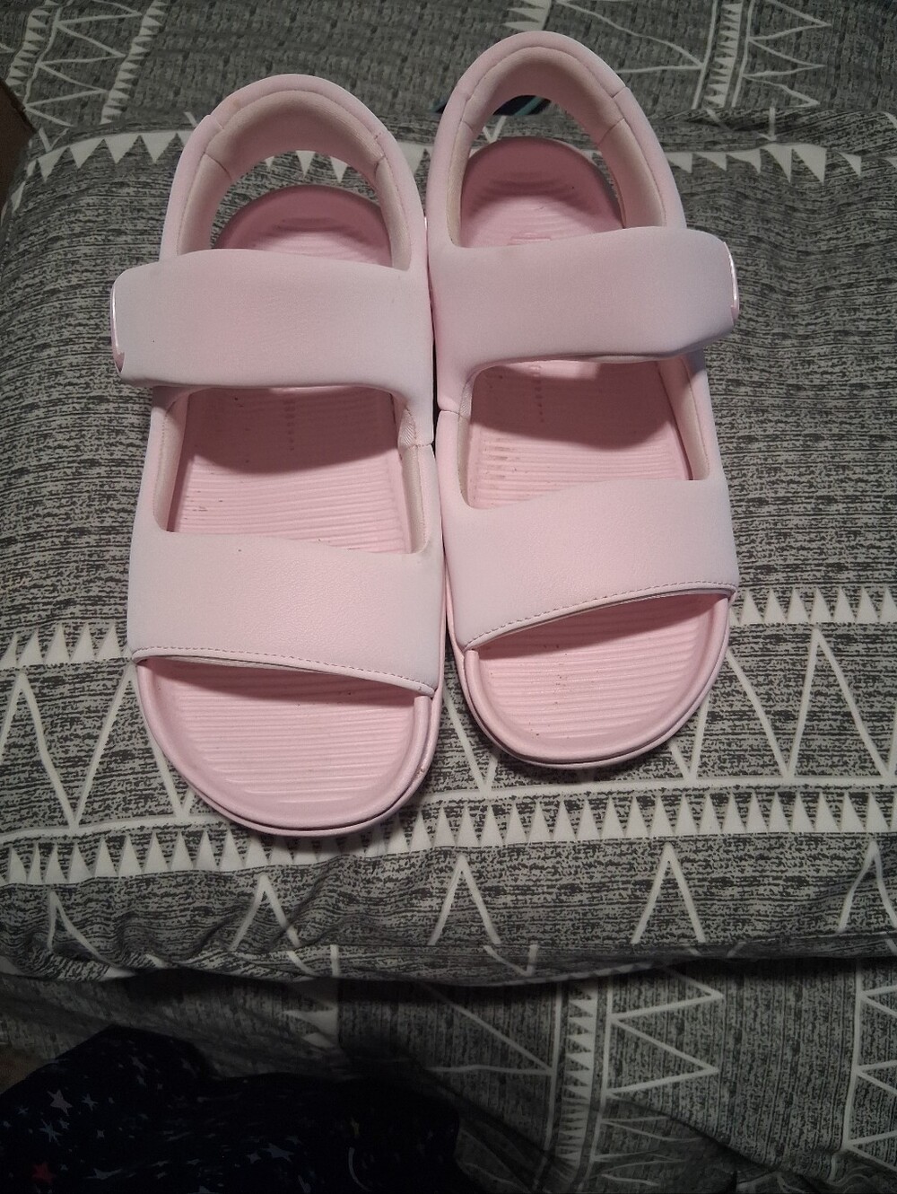Nike Pink Adjustable Strap Sandals
